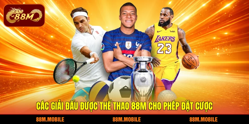 Các giải đấu được thể thao 88M cho phép đặt cược