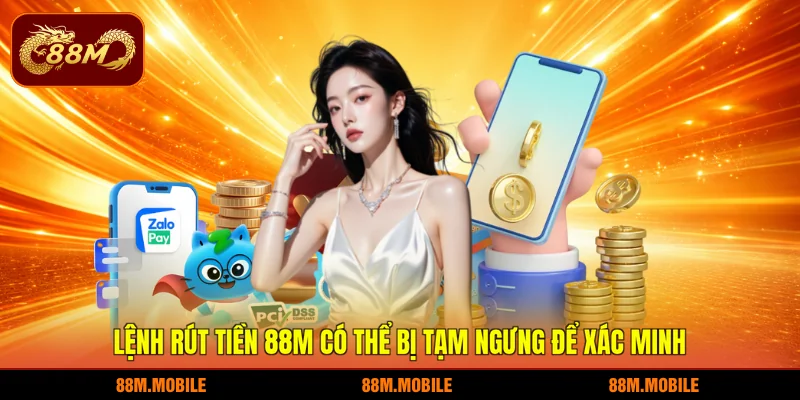 Lệnh rút tiền 88M có thể bị tạm ngưng để xác minh